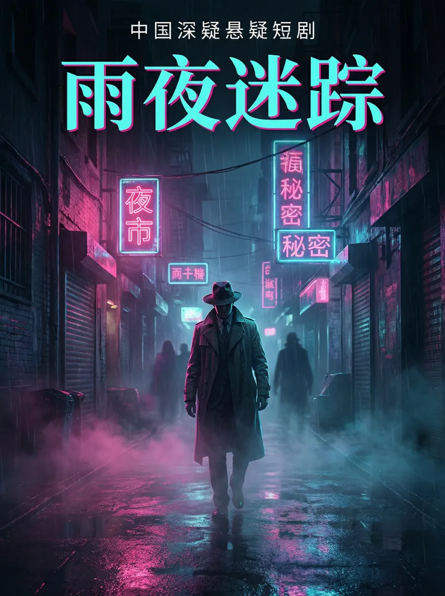 周年庆宝箱选哪个颜色 悬疑追踪短剧 - 雨夜迷踪海报